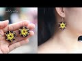 DIY beaded earrings for parties. How to make jewelry