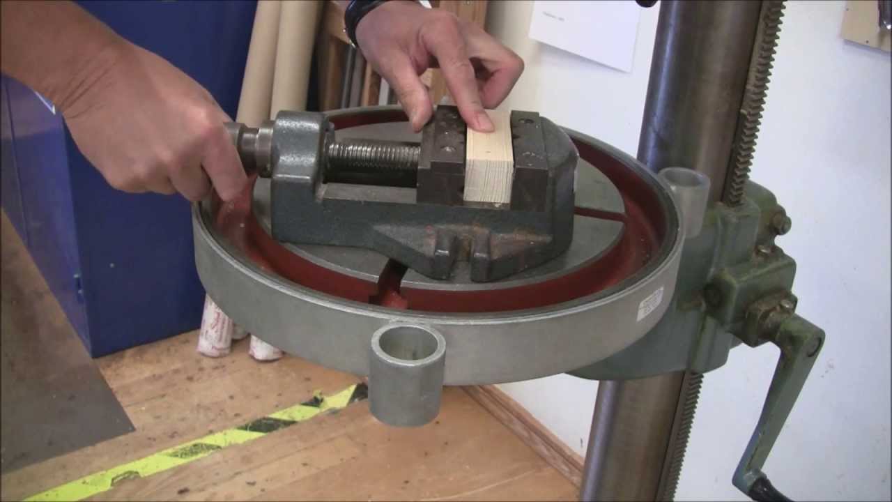 Pelarborrmaskin Borra i trä del 1