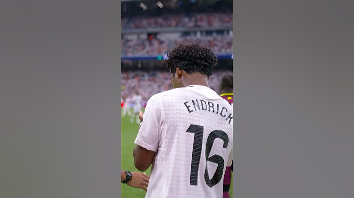 ENDRICK's first minutes with REAL MADRID 🤍