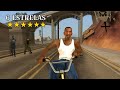 DANDO FUGA COM 6 ESTRELAS DE BICICLETA NO GTA SAN ANDREAS