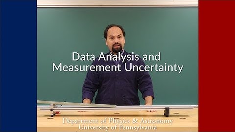 Data Analysis and Measurement Uncertainty