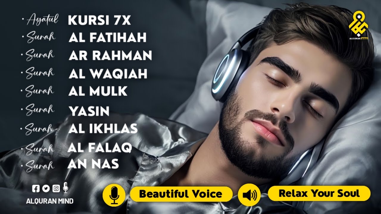 Ultimate Quran Before Sleep for Inner Calm ✦ Ayatul Kursi, Yasin, Ar Rahman, Al Waqiah