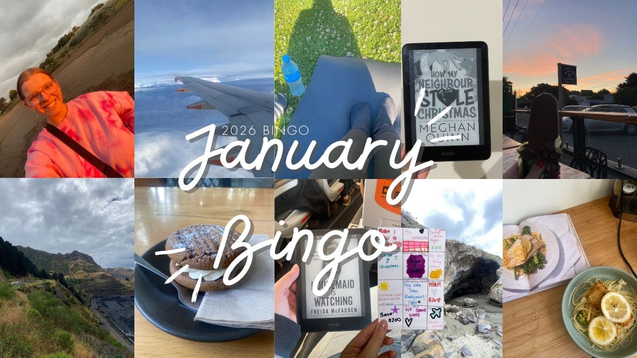 Бинго в январе | Выходные в Крайстчерче, вечер на пляже в одиночестве + Пробую новый рецепт! 💌