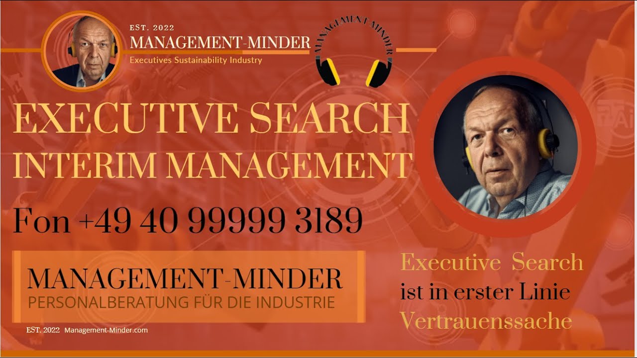 MANAGEMENT-MINDER - PERSONALBERATUNG vom SILBERRÜCKEN für die INDUSTRIE, natürlich aus HAMBURG