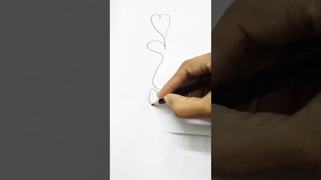 Loving heart one line drawing❤ 