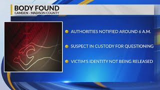 Body found in Camden, suspect in custody