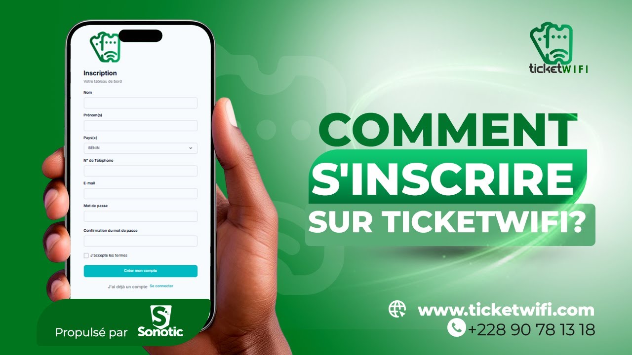 2 - COMMENT S'INSCRIRE SUR TICKETWIFI? 