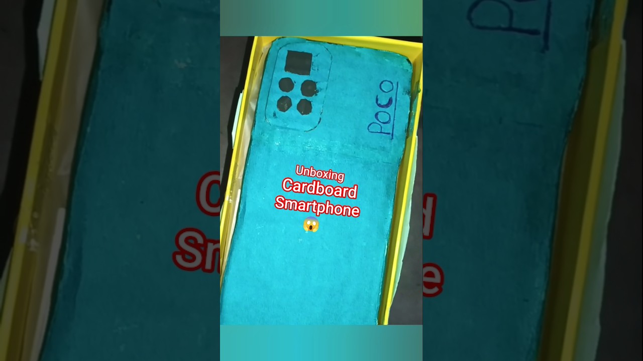 11,000 ka POCO M4 Pro 5G 😱 | Cardboard Phone Unboxing | Real Look 🔥