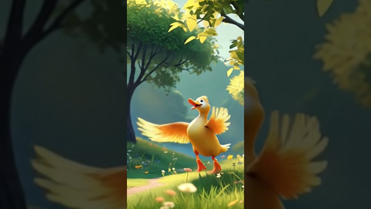 Running Duck (outline trend tiktok) 