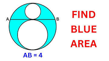 Find the blue shaded area | Geometry Problem | Important Geometry Skills Explained