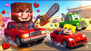 JJ &amp; MIKEY vs THE PSYCHO CAR! 🪚 (Minecraft Maizen Animation)