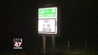 Anti-abortion display vandalized at local church