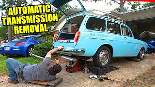 🔧🚗VW Type 3 Automatic Transmission and Engine Removal💥🔥 Volkswagen Type 3 Engine
