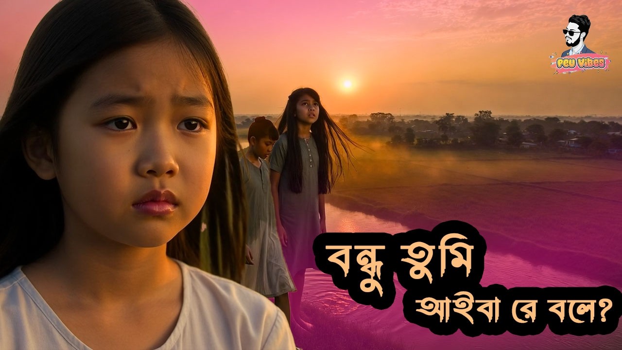 Bondhu Tumi Aiba Re Bole | Bangla Folk Song | Cinematic Village Love Story | AI Music Video