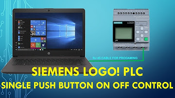 SIEMENS LOGO! 8 SINGLE PUSH BUTTON ON OFF CONTROL.