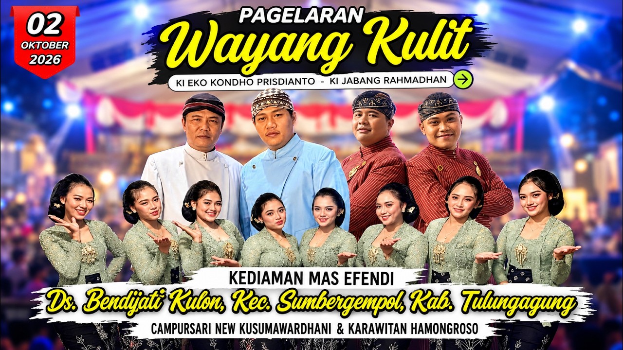 🔴 WAYANG KULIT KI EKO PRISDIANTO | GANDES CS. | DS. BENDILJATI KULON KEC. SUMBERGEMPOL TULUNGAGUNG