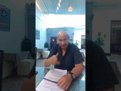Miguel Ramírez en Piura, en diálogo con el suboficial PNP (r) Pedro Zapata Monteza
