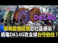 【桃醫護染疫】部立醫院疫情延燒恐社區感染！？狡猾病毒D614G攻陷全球…台灣守的住！？【關鍵時刻】20210120-5 劉寶傑 李正皓 王瑞德 陳耀寬