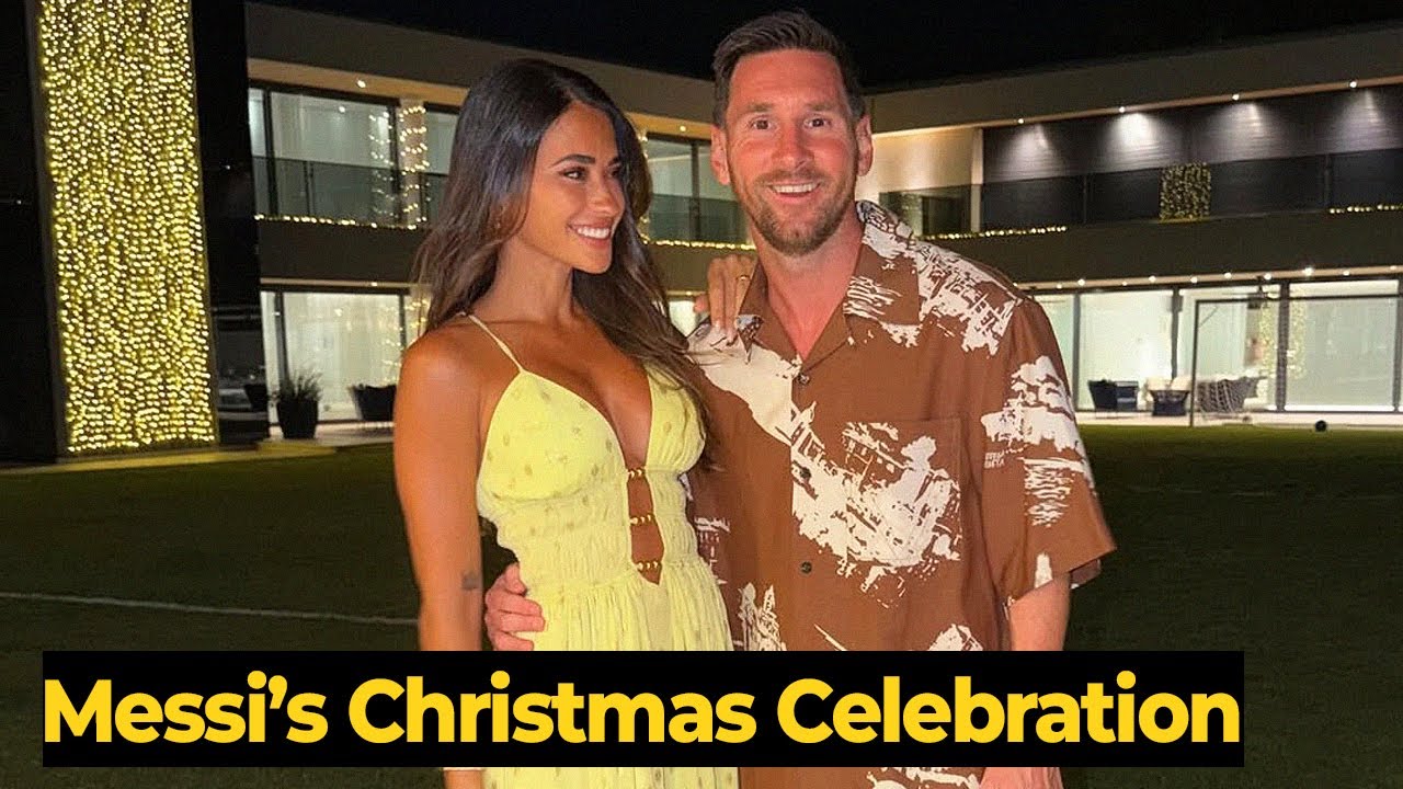 Момент, когда Месси празднует Рождество со своей семьей в этом году.