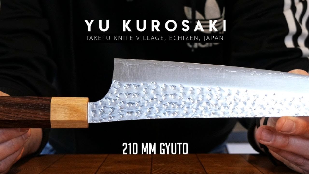 Yu Kurosaki SENKO - 210 mm Gyuto | CLEANCUT. - YouTube