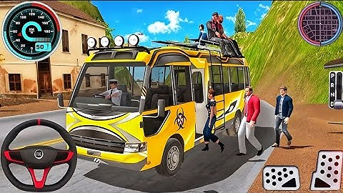 Offroad Mini Bus Simulator 3D Game  - City Mini Coach Bus Simulator Game 2025 - Andriod Gameplay
