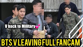 [FULL VIDEO] BTS V Live Leaving Stadium with Managers 😭| BTS V Back to Military