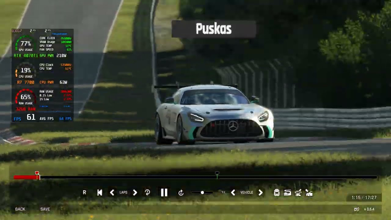 Assetto Corsa EVO v 0.5.4 - Ultra vs. High preset - RTX 4070 Ti - DLSS Ultra Quality - 1440p
