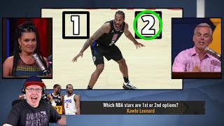 Reacting To Colin Cowherd 1st Or 2nd Option NBA Player Game