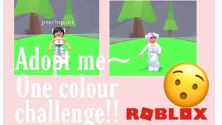 Roblox adopt Me~One color trading Challenge!