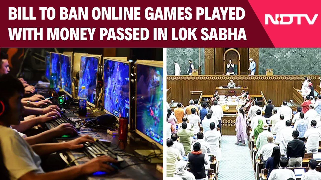 Gaming Bill News | Bill To Ban Online Games Played With Money Passed In Lok Sabha