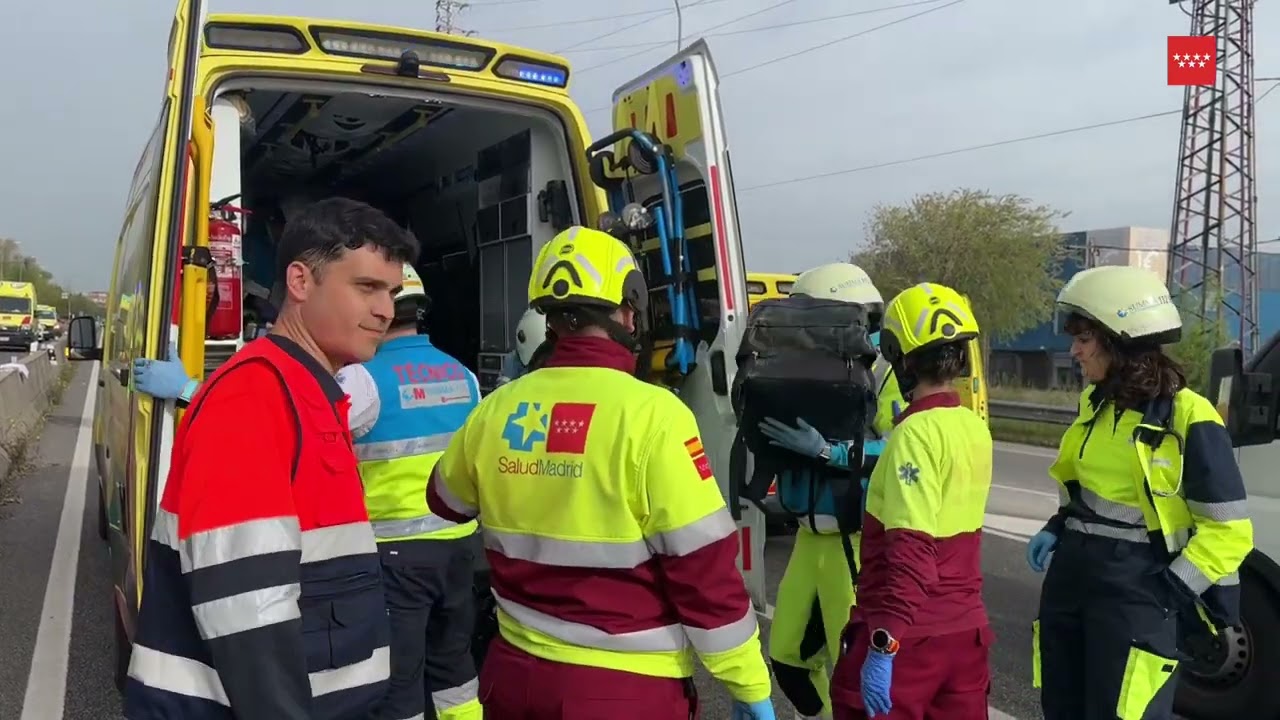 Accidente de Tráfico M406, km 9,Leganés.