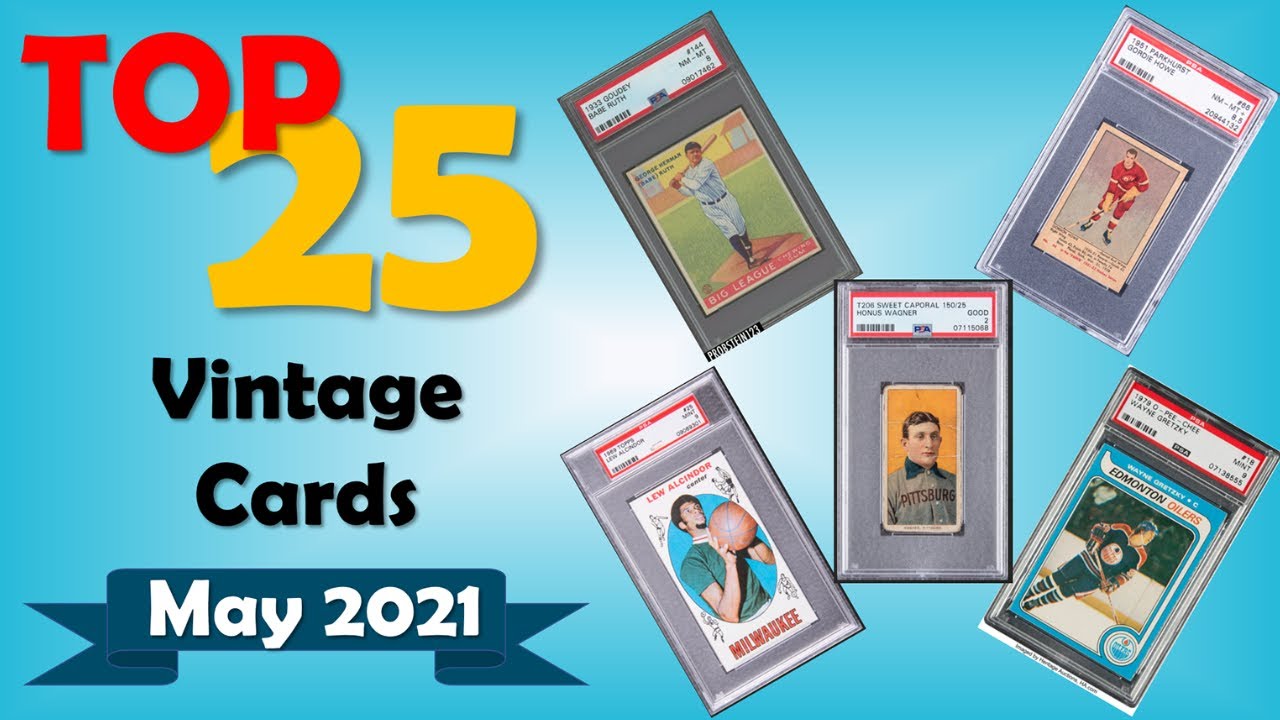 Top 25 Vintage Sports Card Sales in May 2021 Ep 4 YouTube
