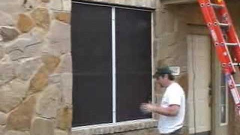 JoshHobbs.com Recessed Solar Window Screen with Die-Cast Clips
