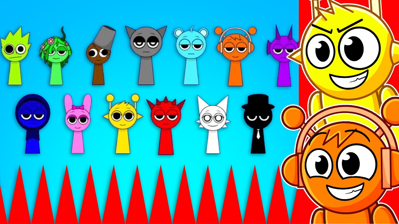 Реакция на 20 SPRUNKI: БИТВА 1 на 1!!!