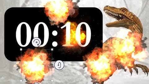 10 Second Timer with Dinosaur and Explosion Ending