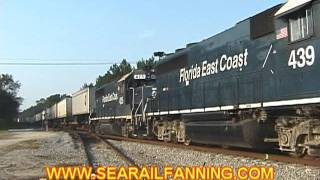FEC Train 226 at Watson Road in St. Augustine, August 13, 2011
