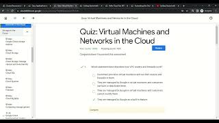 Quiz-3 : Virtual Machines and Networks in the Cloud | Google Cloud Fundamentals