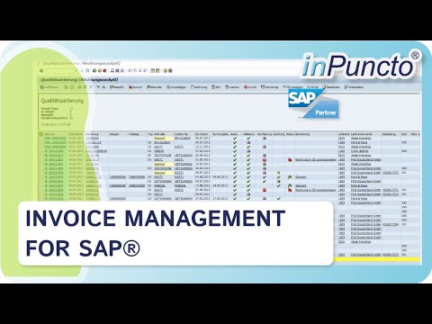 Invoice management for SAP