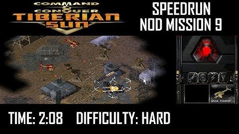SPEEDRUN: C&C Tiberian Sun Nod Mission 9 (Hard). NO GLITCH.