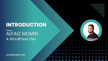 WordPress developer introduction video | Alfaiz Momin | Freelancer