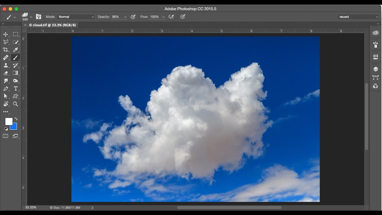 cloud paint brush photoshop