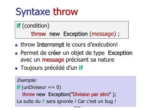 Vidéo: Qu'est-ce qu'une exception non vérifiée en Java ?