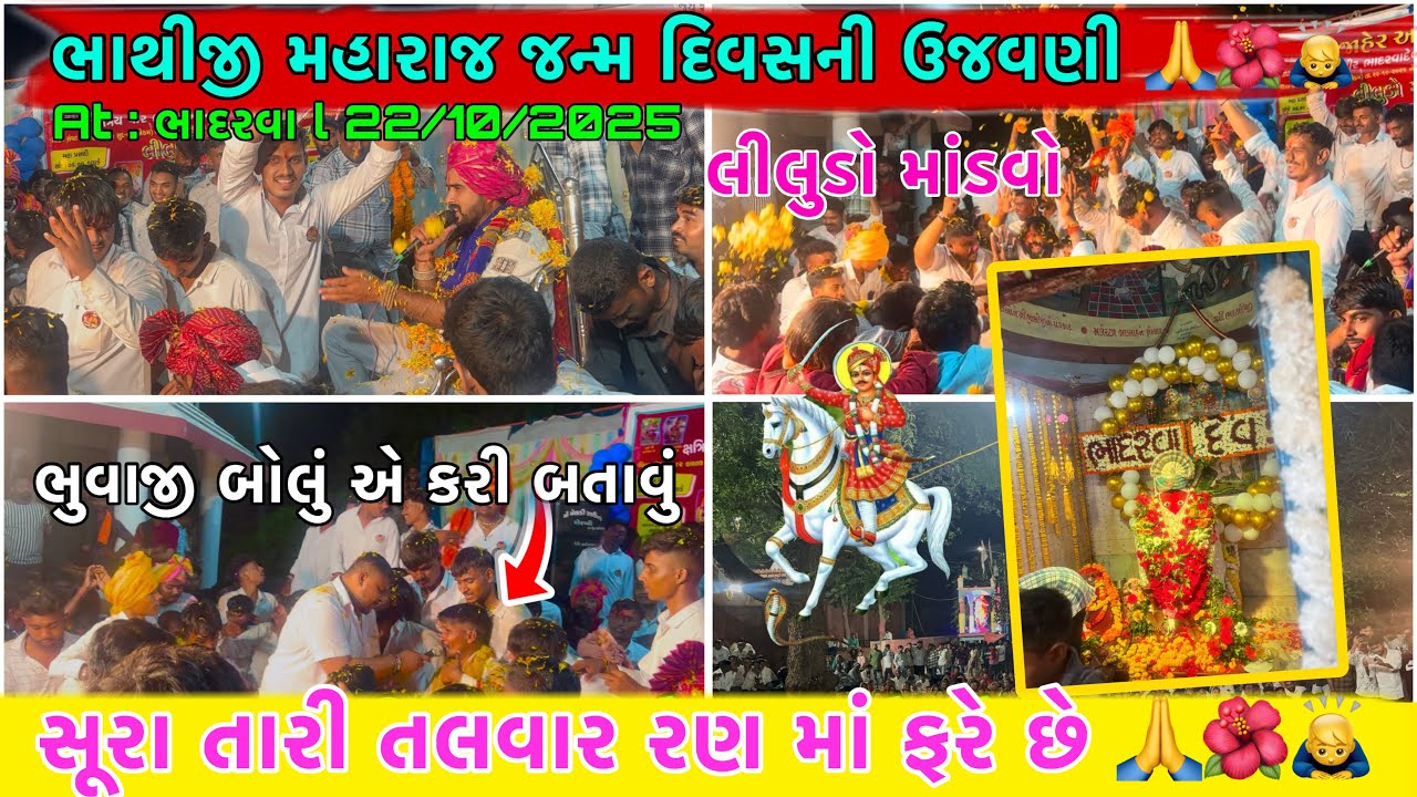 સૂરા તારી તલવારો રણ માં ફરે છે l At : ભાદરવા દેવ લીલુડો માંડવો l ભાથીજી મહારાજ જન્મ દિવસ ની ઉજવણી🙏🌺