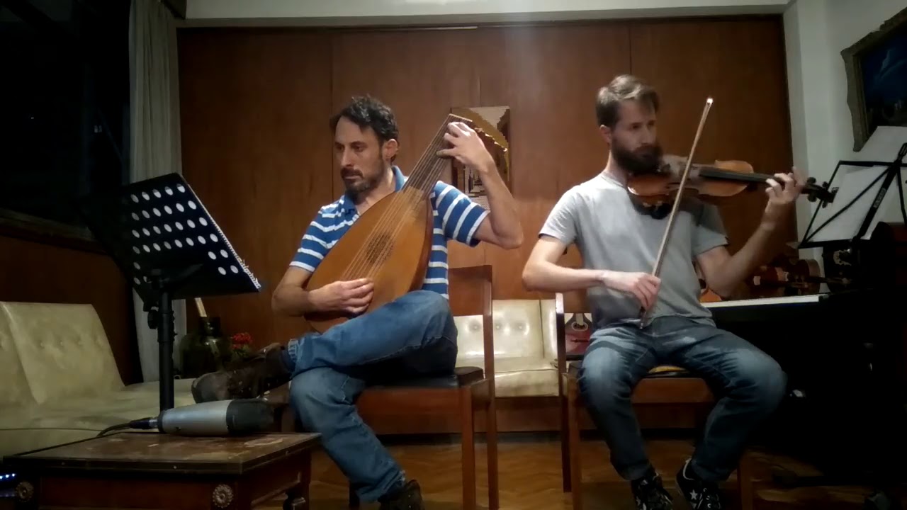 Johann Sebastian Bach - Air from suit 3 on Violin and Lute