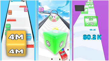 Ultimate Merge Race 2048 | Cube Runner vs Jelly Run vs Number Run | 4M vs “@” vs 384K