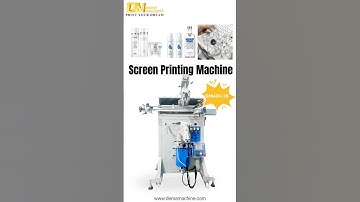 ✨ Custom Packaging Made Easy – DEMA Silk Screen Printer for  Round Glass Bottle| Flawless Labels