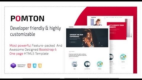 POMTON - Onepage Creative HTML5 Template. | Themeforest Templates