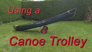 Using a canoe trolley