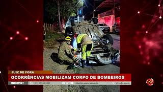 Multiplas ocorrências mobilizam o Corpo de Bombeiros