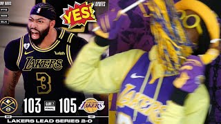 Anthony davis clutched it out and beat the nuggets in game 2!!!!!!!!!!
we were slipping but davsi called yelled kobe after splashing a ...